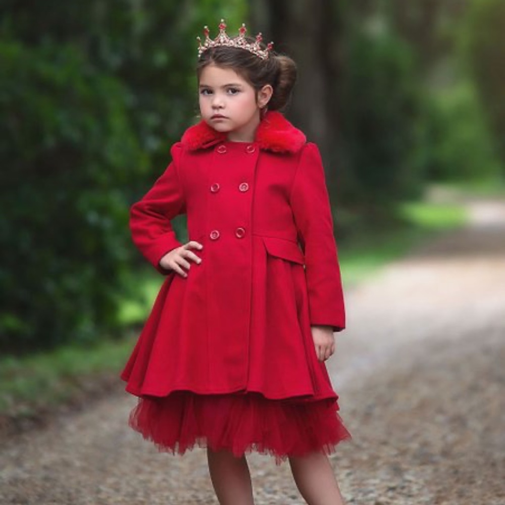 Trish Scully Child Crimson Margaret Peacoat